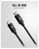 DailyObjects SURGE™ Kevlar Core USB-C 100W Charging Cable