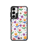 Shining Tulips Black Hybrid Clear Case Cover For Samsung Galaxy S24