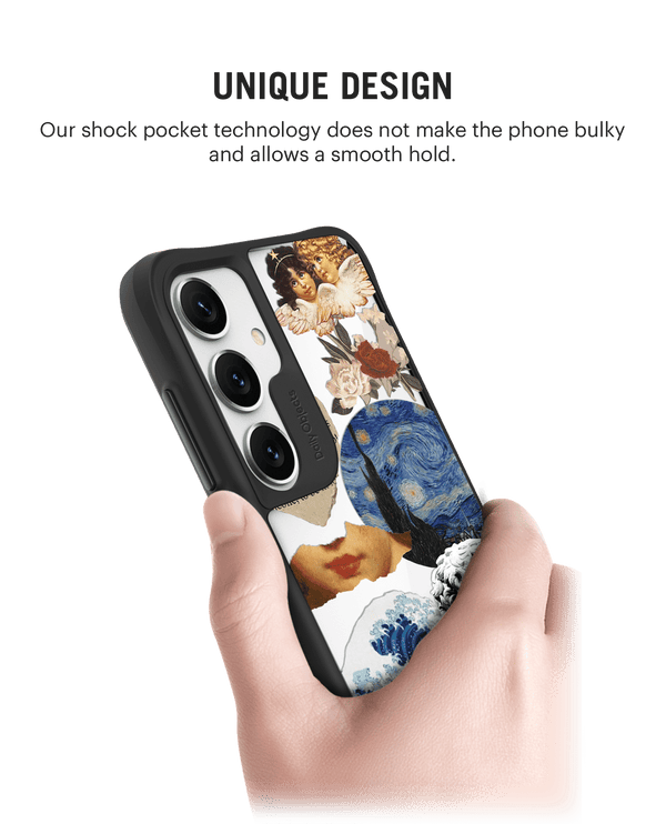 Starry Night Black Hybrid Clear Case Cover For Samsung Galaxy S24