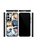 Starry Night Black Hybrid Clear Case Cover For Samsung Galaxy S24 Plus
