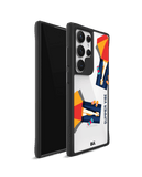 Summery Vibe Black Hybrid Clear Case Cover For Samsung Galaxy S24 Ultra