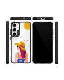 Sun Tan Black Hybrid Clear Case Cover For Samsung Galaxy S24