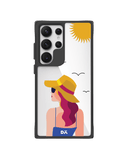 Sun Tan Black Hybrid Clear Case Cover For Samsung Galaxy S24 Ultra