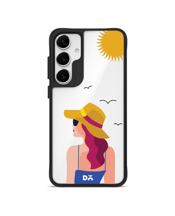 Sun Tan Black Hybrid Clear Case Cover For Samsung Galaxy S24