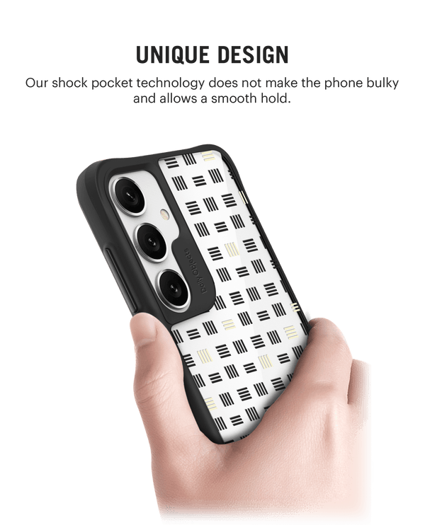 Tally Black Hybrid Clear Case Cover For Samsung Galaxy S24 Plus