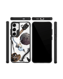 The Final Stroke Black Hybrid Clear Case Cover For Samsung Galaxy S24 Plus