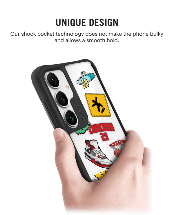 Too Much Dribble Black Hybrid Clear Case Cover For Samsung Galaxy S24 Plus