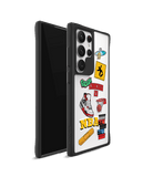 Too Much Dribble Black Hybrid Clear Case Cover For Samsung Galaxy S24 Ultra