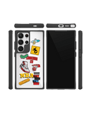 Too Much Dribble Black Hybrid Clear Case Cover For Samsung Galaxy S24 Ultra