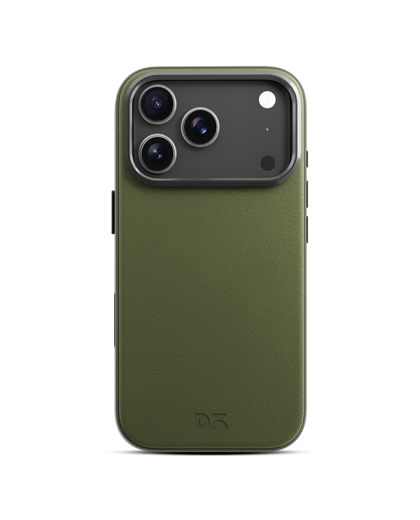 Black-Beige Leatherite MagSafe Phone Case Cover for iPhone 17 Pro