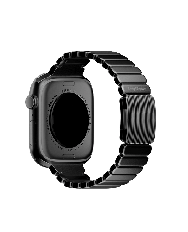 Noir Link Steel Apple Watch Band