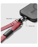 red-leatherite-crossbody-phone-lanyard-strap