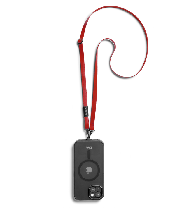 red-leatherite-crossbody-phone-lanyard-strap