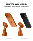 surge-conoid-qi22-certified-magsafe-compatible-wireless-charger-cosmic-orange