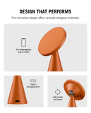 surge-conoid-qi22-certified-magsafe-compatible-wireless-charger-cosmic-orange