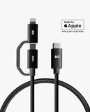 surgetm-kevlar-core-2-in-1-100w-apple-certified-mfi-charging-cable
