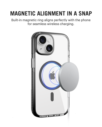 DailyObjects Stride 3.0 Clear MagSafe Phone Case Cover For iPhone 15
