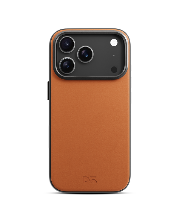 Black-Beige Leatherite MagSafe Phone Case Cover for iPhone 17 Pro Max