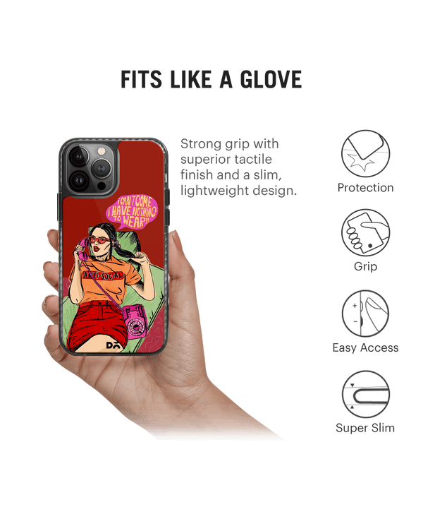 DailyObjects Anti Social Babe Stride 2.0 Case Cover For iPhone 13 Pro