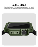 Army Green Athletic Fit Apple Watch Series Case with Screen Protector (44mm)