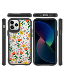 DailyObjects Auburn Tulips Black Hybrid Clear Case Cover For iPhone 11 Pro Max
