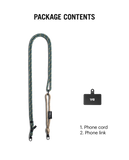 Beige-Green Crossbody Phone Lanyard - Cord