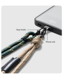 Beige-Green Crossbody Phone Lanyard - Cord