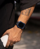 Black ActiveFit Apple WatchBand with Protective Bumper Case (41mm)