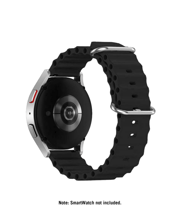 Black Beat WatchBand for Samsung/OnePlus/Fitbit Smartwatches