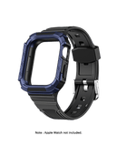 Black ActiveFit Apple WatchBand with Protective Bumper Case (41mm)