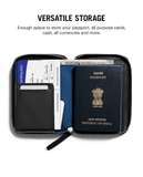 Check-in Passport Wallet - Black
