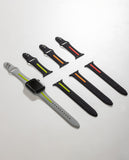 Black-Gray Two Tone Silicone Apple WatchBand