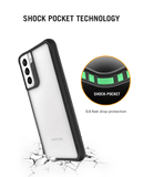 DailyObjects Space Disc Black Hybrid Clear Case Cover For Samsung Galaxy S21 Plus