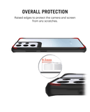 DailyObjects Red High Black Hybrid Clear Case Cover For Samsung Galaxy S21 Ultra