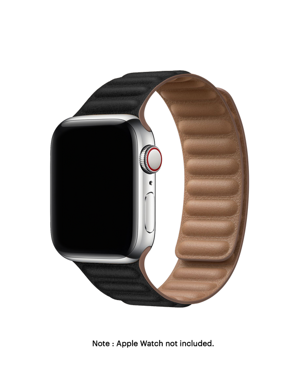 Poppy Leather Link Apple WatchBand