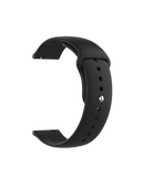 Black Silicone Click Universal WatchBand (20mm)