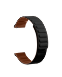 Black Silicone Magnetic Poppy WatchBand for Samsung/OnePlus/Fitbit Smartwatches (20mm)