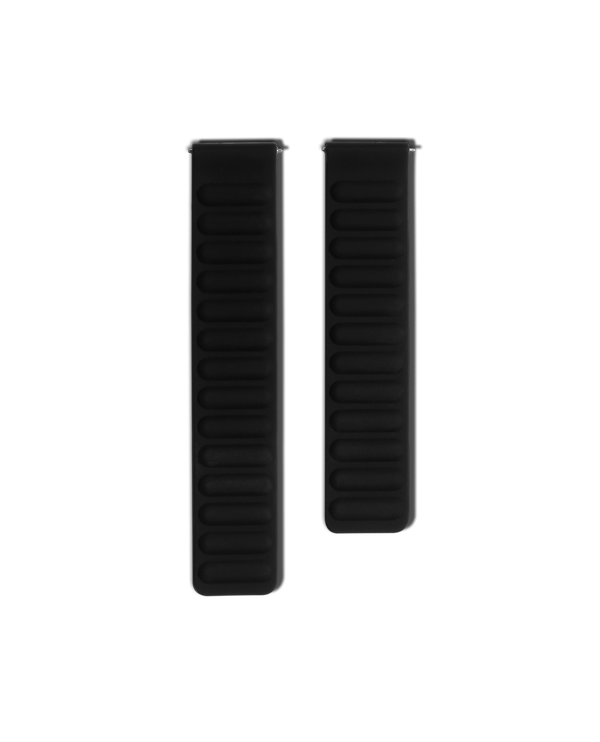 Black Silicone Magnetic Poppy Universal WatchBand (22mm)