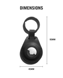 Black Yika AirTag Case (Round)