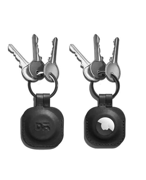 Black Zine AirTag Case (Square)