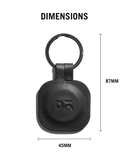 Black Zine AirTag Case (Square)