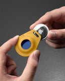 Blue-Mustard Yika AirTag Case (Round)