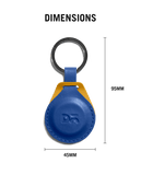 Blue-Mustard Yika AirTag Case (Round)