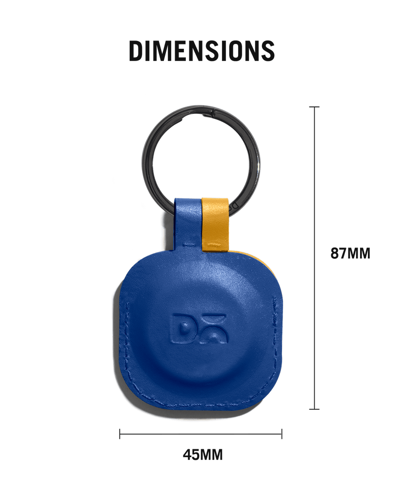 Blue-Mustard Zine AirTag Case (Square)