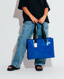 Blue Sidewalk Tote Bag Large