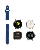 Blue Silicone Sport WatchBand for Samsung/OnePlus/Fitbit Smartwatches (20mm)