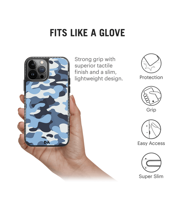 DailyObjects Camouflage Aquatic Stride 2.0 Case Cover For iPhone 13 Pro Max