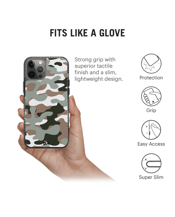 DailyObjects Camouflage Army Stride 2.0 Case Cover For iPhone 12 Pro Max