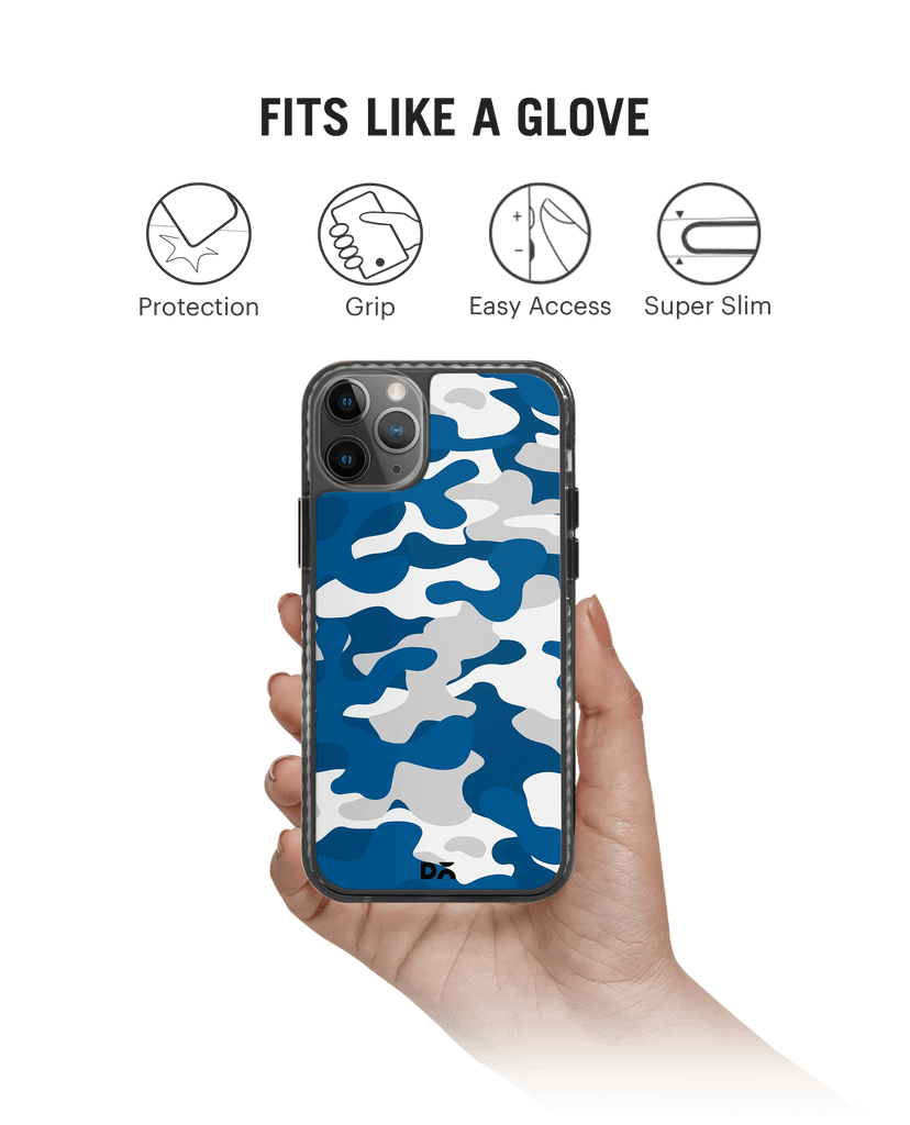 DailyObjects Camouflage Blue Stride 2.0 Case Cover For iPhone 11 Pro