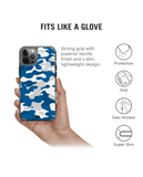 DailyObjects Camouflage Blue Stride 2.0 Case Cover For iPhone 12 Pro